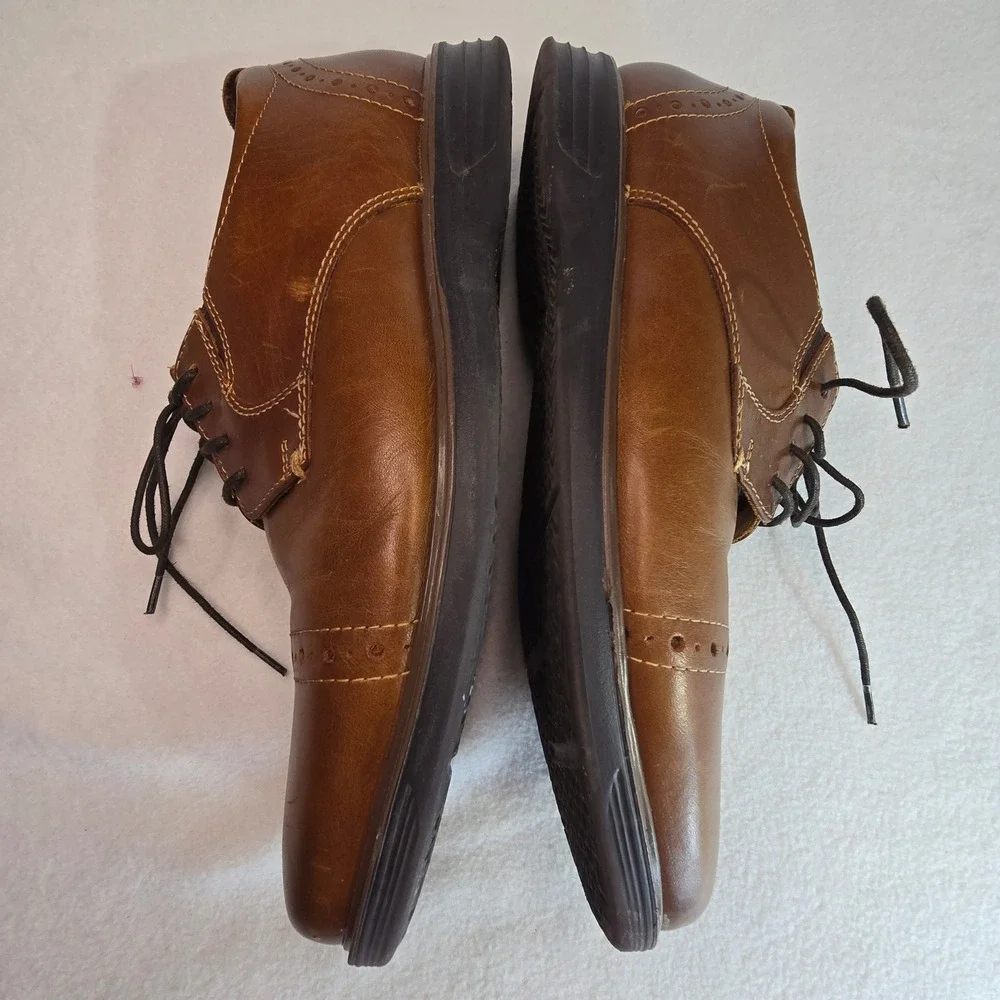 Nunn Bush Leather Cap Toe Oxford Dress Shoes Mens Sz 8 M Comfort Gel Casual 8M